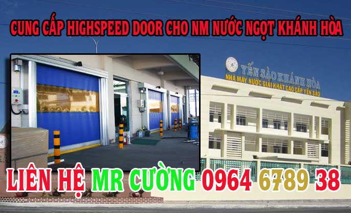 Cung cấp Highspeed Door cho NM nước ngọt tỉnh khánh hòa